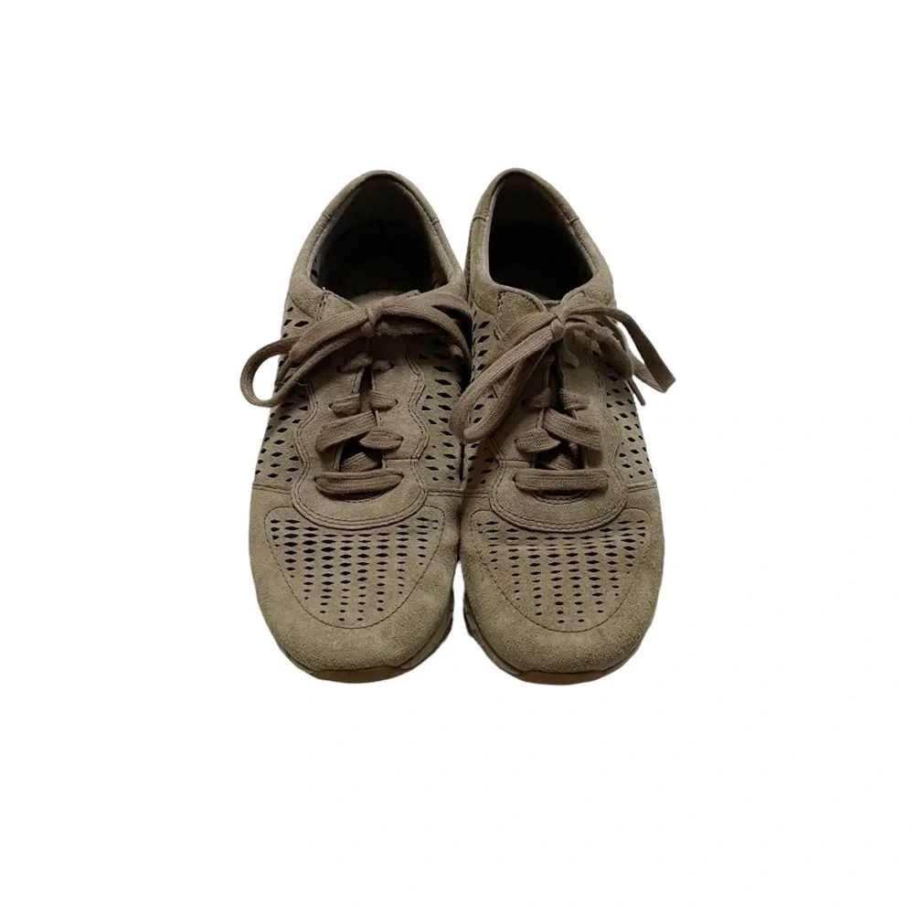 Dansko Charlie Perforated Walnut Suede Walking Shoes Sneakers Womens 36 EU 6 US